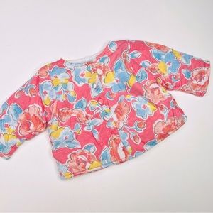 Vintage floral quilted spring jacket size 0 to 3 months
